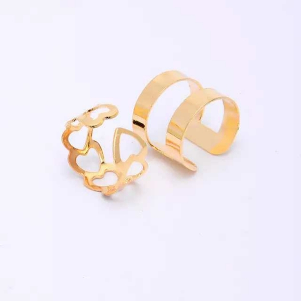 5 Stackable Gold Rings - Picture 5 of 6